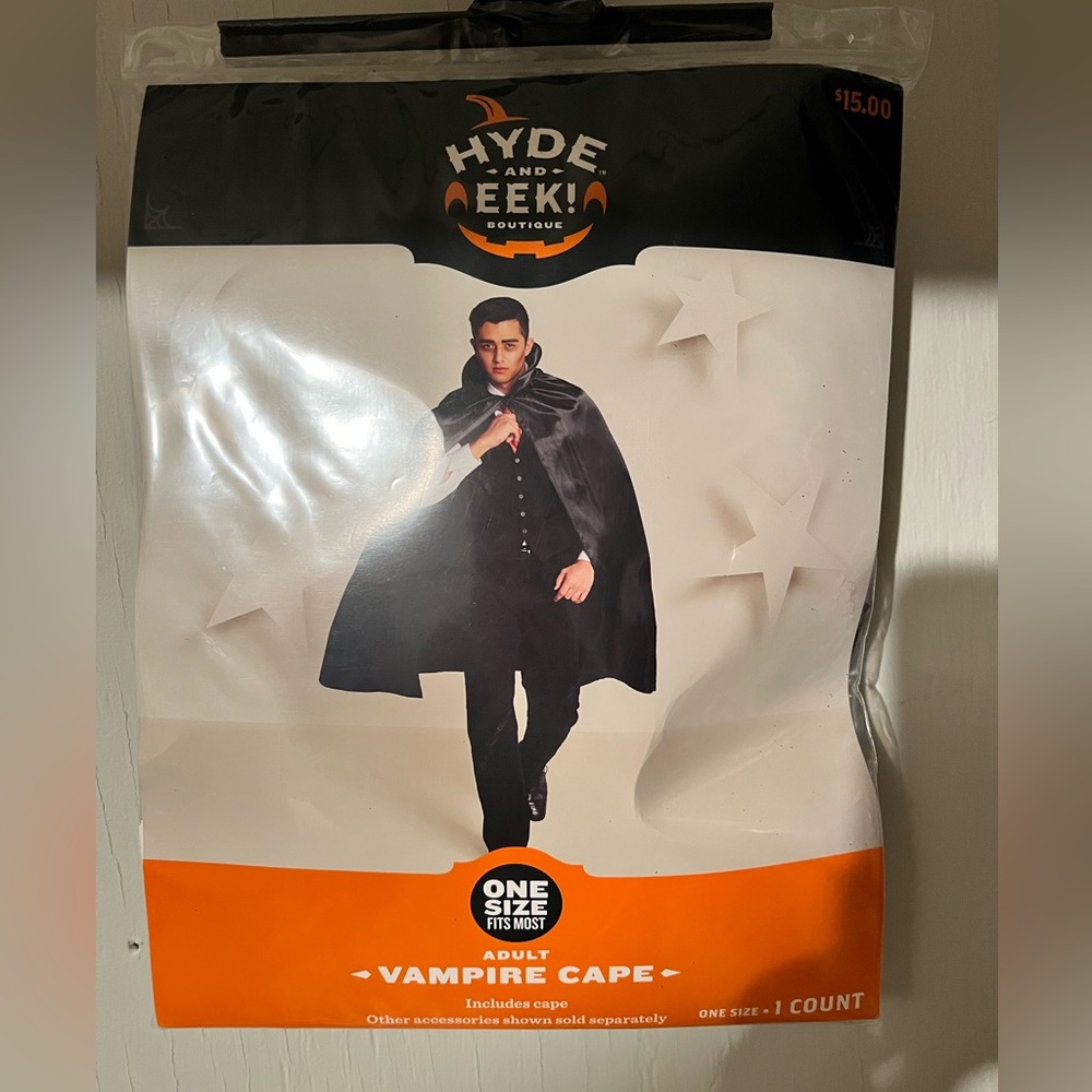Adult vampire cape, Halloween costume